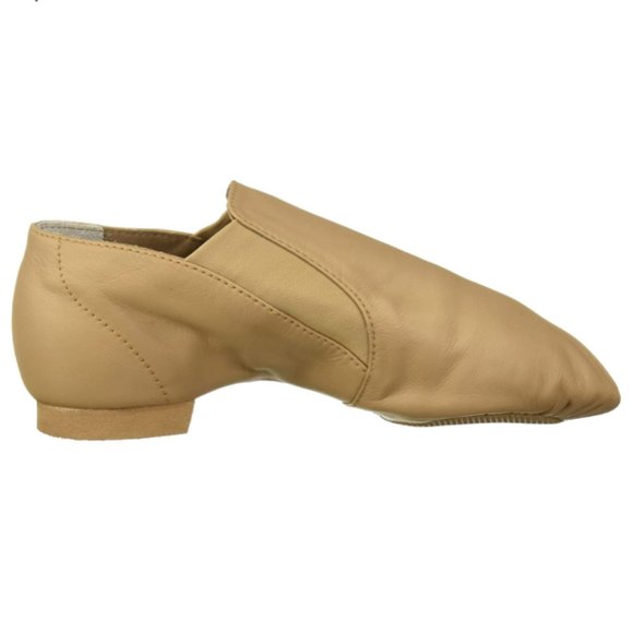 Bloch SO499L Ladies Tan Leather Elasta Jazz Booties